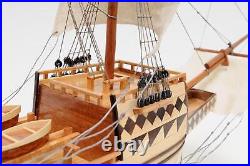 Model Ship Traditional Antique Mayflower Medium Mahogany Rosewood Hand-Built