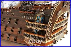 Model Ship Traditional Antique Royal Louis Boats Sailing Rosewood Mahog