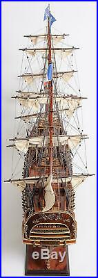 Model Ship Traditional Antique Royal Louis Boats Sailing Rosewood Teak Ma