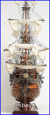 Model Ship Traditional Antique San Felipe Medium Rosewood Mahogany Brass