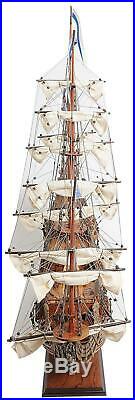 Model Ship Traditional Antique Soleil Royal Boats Sailing Linen Metal Wes