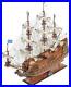 Model-Ship-Traditional-Antique-Soleil-Royal-Boats-Sailing-Wood-Base-Linen-01-tnge