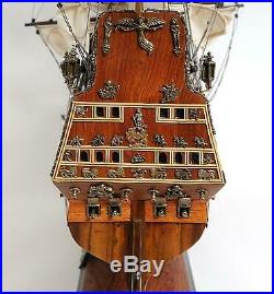 Model Ship Traditional Antique Sovereign Of The Seas Boats Sailing Wood B