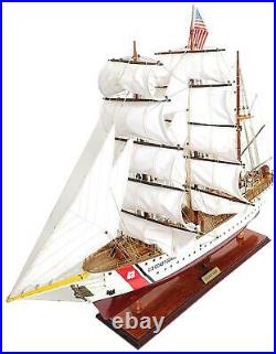 Model Ship Traditional Antique Us Coast Guard Eagle E. E. White 2-tone Red