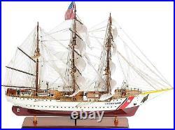 Model Ship Traditional Antique Us Coast Guard Eagle E. E. White 2-tone Red