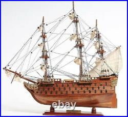 Model Ship Traditional Antique Victory Boats Sailing Small Wood Exotic H