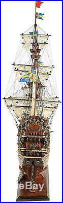 Model Ship Traditional Antique Wasa New Hand-built Plank-on-frame Constru