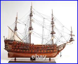 Model Ship Traditional Antique Zeven Provincien Boats Sailing Wood Base E