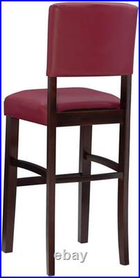 Monaco Dark Red 30 Bar Stool Stylish & Modern Design, 17.75W X 19.5D
