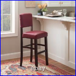 Monaco Dark Red 30 Bar Stool Stylish & Modern Design, 17.75W X 19.5D