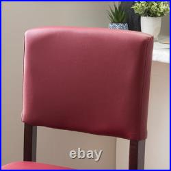 Monaco Dark Red 30 Bar Stool Stylish & Modern Design, 17.75W X 19.5D