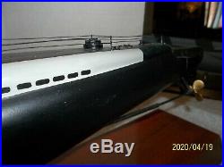Motion Models Balao Class USS WWII Submarine wood 39 Long display Boat Ship