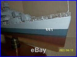 Motion Models USS DD-661 Fletcher Class Destroyer Kidd display Boat Ship WWII
