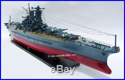 Musashi Japanese Navy Battleship Model 47 Built Wooden Model Ship NEW