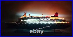 NIPPON MARU OCEAN LINER WITH LIGHTS 32 Handcrafted Wooden Model NEW