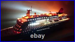 NIPPON MARU OCEAN LINER WITH LIGHTS 32 Handcrafted Wooden Model NEW