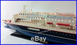 NIPPON MARU OCEAN LINER WITH LIGHTS 40 Handcrafted Wooden Model NEW