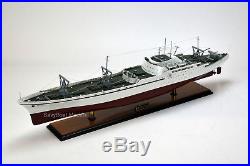 NS Savannah Nuclear-Powered Merchant Ship Handmade Wooden Ship Model 37.5