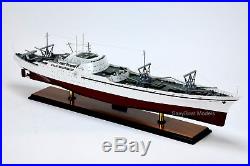 NS Savannah Nuclear-Powered Merchant Ship Handmade Wooden Ship Model 37.5