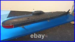 NUCLEAR Class Russian Navy Submarine Desktop Mahogany Wood Model Large