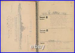 Navy Fleet Spy WW2 Drawings Naval Ship Vintage War Journal Unique