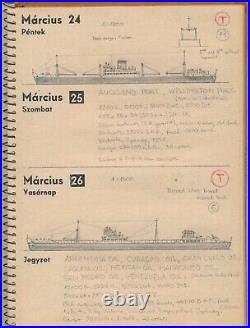 Navy Fleet Spy WW2 Drawings Naval Ship Vintage War Journal Unique