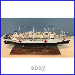 Navy Hospital Ship Model, U. S. S. Repose. Korea and Vietnam 12.5 long x 5 high