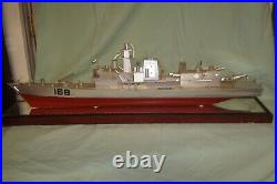 Navy Ship Model made of metal with# 168 on hull (Item #325)