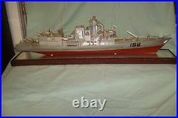 Navy Ship Model made of metal with# 168 on hull (Item #325)
