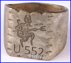 Navy U552 Sea devil 1941-42 U-boat WW2 German ring naval submarine U-Boot Kriegs