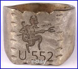 Navy U552 Sea devil 1941-42 U-boat WW2 German ring naval submarine U-Boot Kriegs
