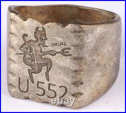 Navy U552 Sea devil 1941-42 U-boat WW2 German ring naval submarine U-Boot Kriegs