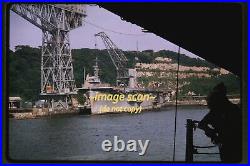 Navy USS Card Ship at Yokosuka, Japan after Sinking in 1964, Original Slide L25a