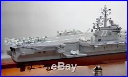 Navy USS George H. W. Bush CVN-77 Desk Display 1/700 Aircraft Carrier Ship Model