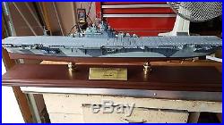 Navy USS Yorktown CV-10 Desk Top Display 1/350 WW2 Aircraft Carrier Ship Model #