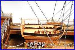 Nelson's HMS Victory Copper Clad Bottom Wooden 38.5 Tall Ship Model Sailboat