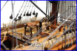 Nelson's HMS Victory Copper Clad Bottom Wooden 38.5 Tall Ship Model Sailboat