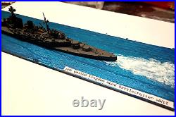 Neptun WWII HMS Hood Battle cruiser 1 1250 metal w box w ID Sea Plaq
