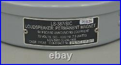 New Shipboard Announcing Equipment LS-387/SIC Gray Permanent Magnet Loudspeaker