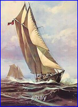 New Thomas Hoyne Prints Set 3 Nautical Sailing Ship Art Sea Boat Navy War Litho