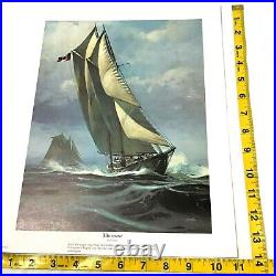 New Thomas Hoyne Set 3 Nautical Prints Sailing Ship Art Sea Boat Navy War Litho