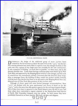 New York Shipbuilding Corporation A Record of Ships Built, 1921 ORIGINAL