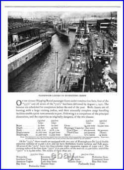New York Shipbuilding Corporation A Record of Ships Built, 1921 ORIGINAL
