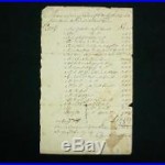 NobleSpirit 3970 Exceedingly Rare 1759 Shipwreck List of Auctioned Items