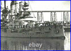 ORIGINAL WW1 GERMAN HIGH SEAS FLEET BATTLESHIP SMS HANNOVER PHOTO c1916