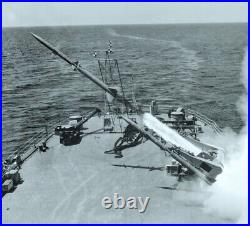 Official U. S. Navy Photo Terrier Missile Launch from USS Norton Sound
