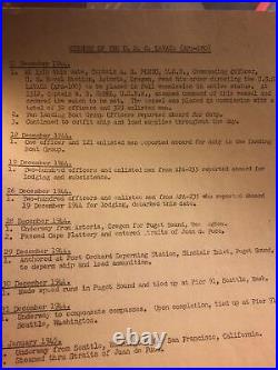 Old Military Original Documents WW1 U. S. S. Lavaca Ship