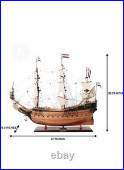 Old Modern Handicrafts Batavia Ship Model 100% Handcrafted. 37L x 10.5W x 29.2H