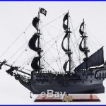 Old Modern Handicrafts Black Pearl Pirate Model Ship Medium L60