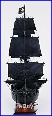 Old Modern Handicrafts Black Pearl Pirate Ship Wood Model